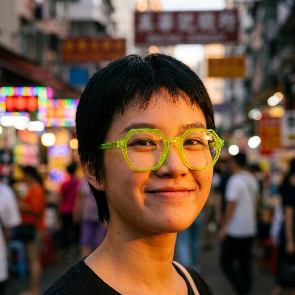 夜市入口,黃昏
